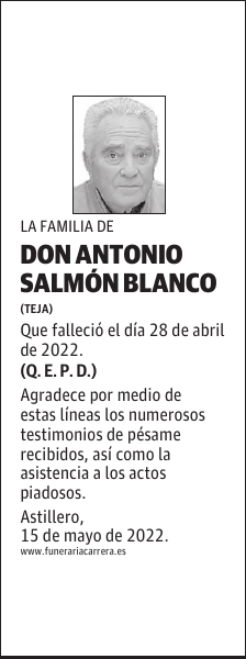 DON ANTONIO SALMÓN BLANCO