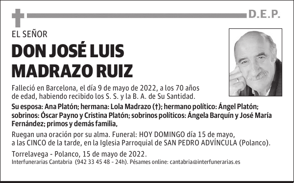 DON JOSÉ LUIS MADRAZO RUIZ