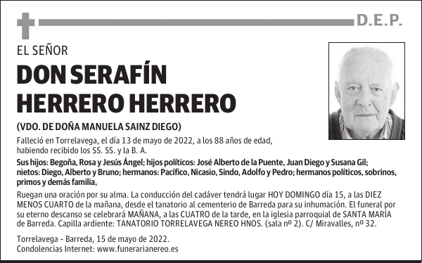 DON SERAFÍN HERRERO HERRERO