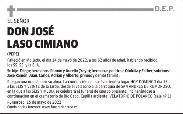 DON JOSÉ LASO CIMIANO