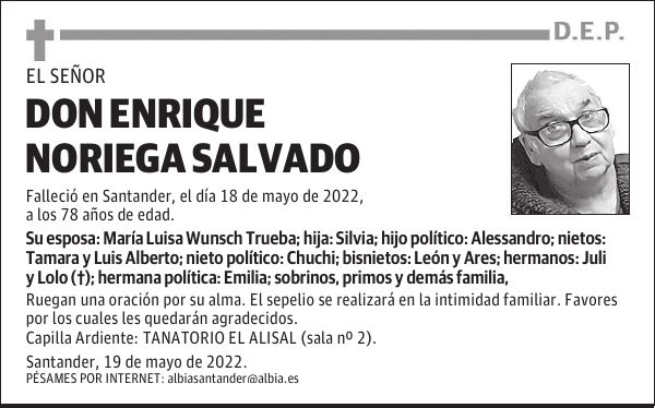 DON ENRIQUE NORIEGA SALVADO