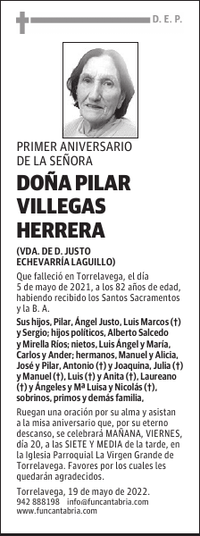 Doña Pilar Villegas Herrera