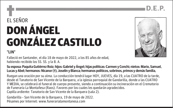 DON ÁNGEL GONZÁLEZ CASTILLO