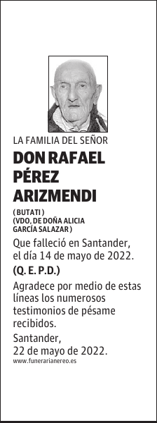 DON RAFAEL PÉREZ ARIZMENDI