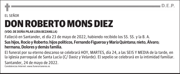 DON ROBERTO MONS DIEZ