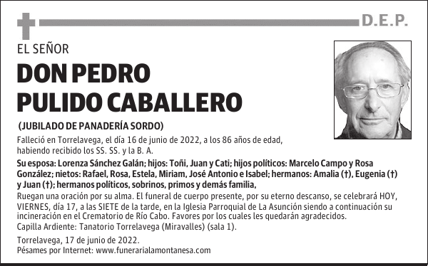DON PEDRO PULIDO CABALLERO