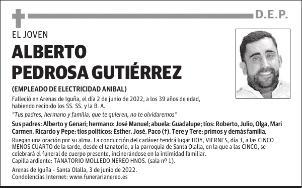 ALBERTO PEDROSA GUTIÉRREZ