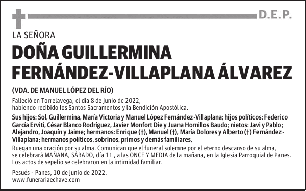 GUILLERMINA FERNÁNDEZ-VILLAPLANA ÁLVAREZ