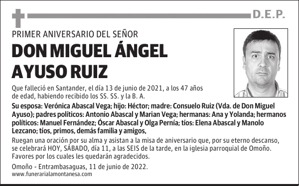 DON MIGUEL ÁNGEL AYUSO RUIZ