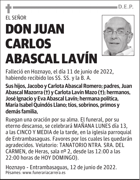 DON JUAN CARLOS ABASCAL LAVÍN
