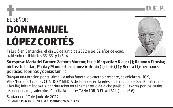 DON MANUEL LÓPEZ CORTÉS