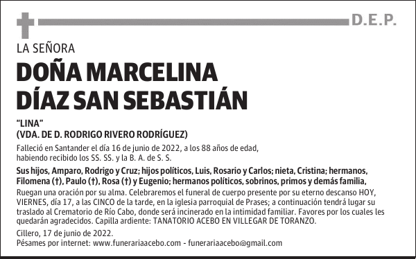 Doña Marcelina Díaz San Sebastián