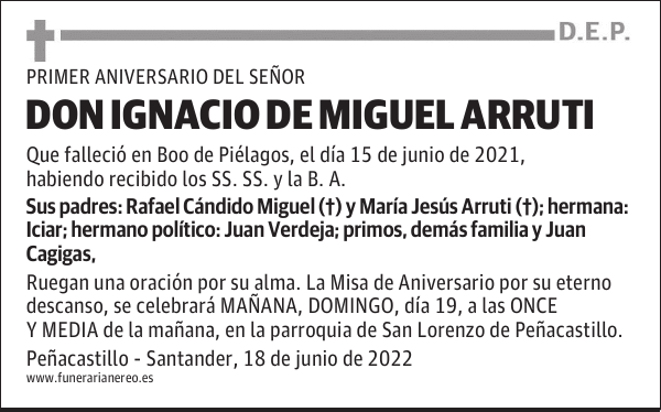 DON IGNACIO DE MIGUEL ARRUTI