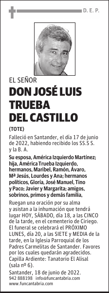 Don José Luis Trueba del Castillo