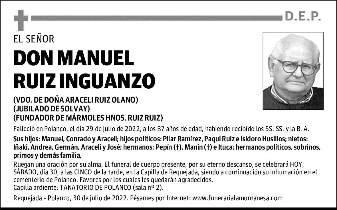 DON MANUEL RUIZ INGUANZO