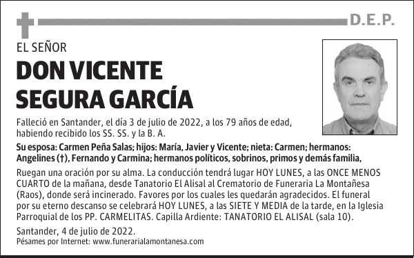 DON VICENTE SEGURA GARCÍA