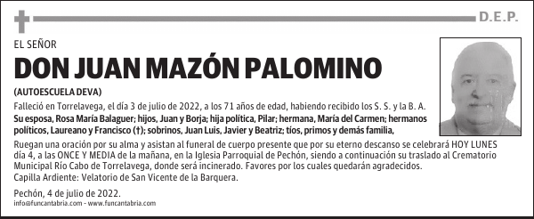 DON JUAN MAZÓN PALOMINO