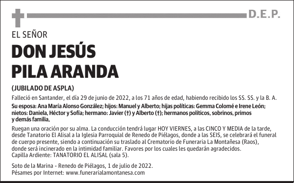 DON JESÚS PILA ARANDA