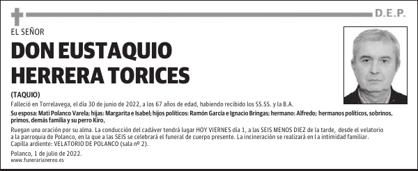 DON EUSTAQUIO HERRERA TORICES