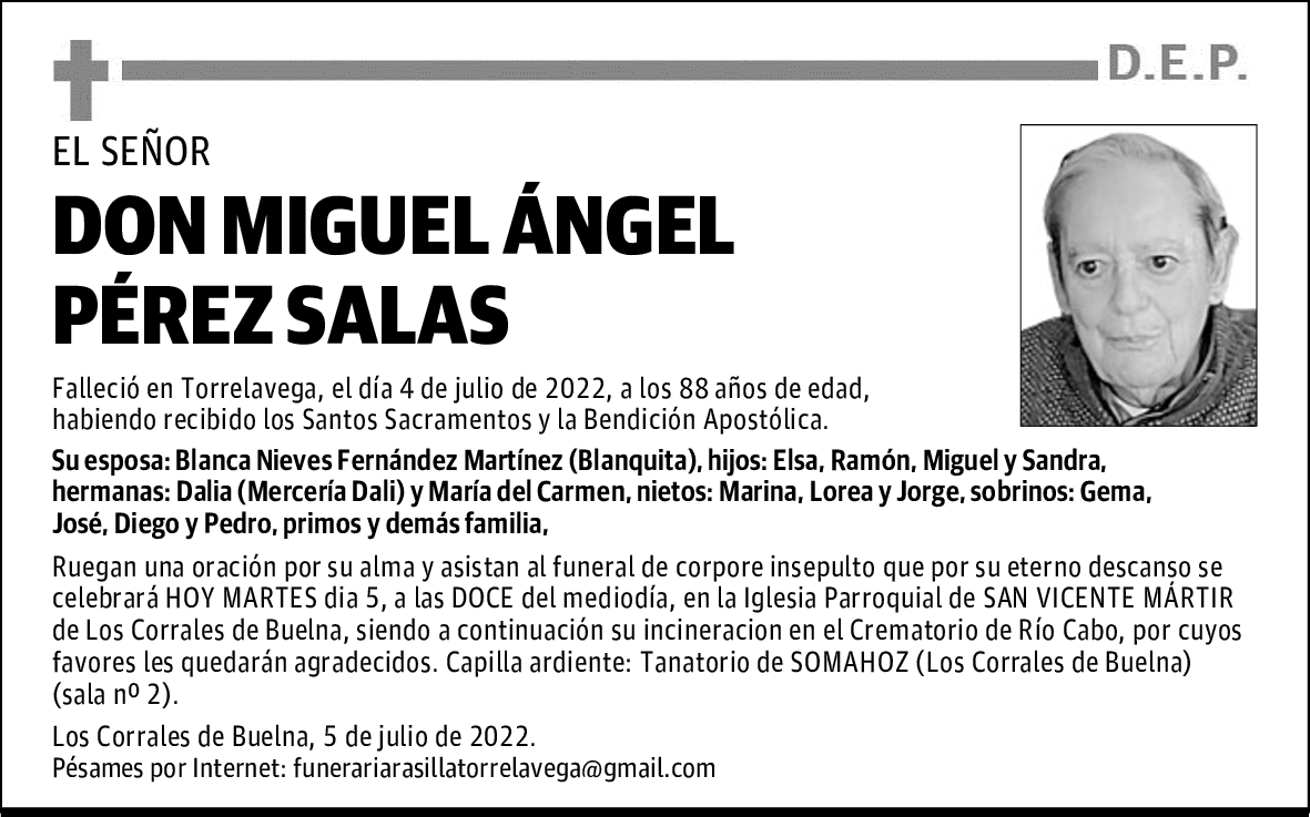 DON MIGUEL ÁNGEL PÉREZ SALAS