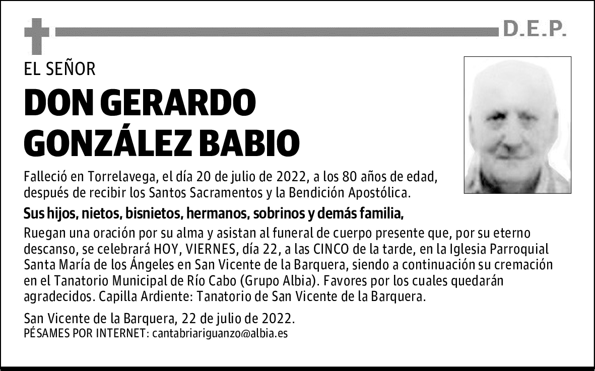 DON GERARDO GONZÁLEZ BABIO