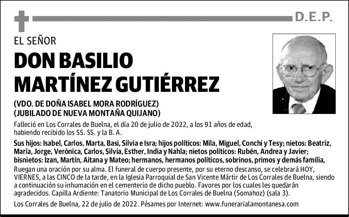 DON BASILIO MARTÍNEZ GUTIÉRREZ