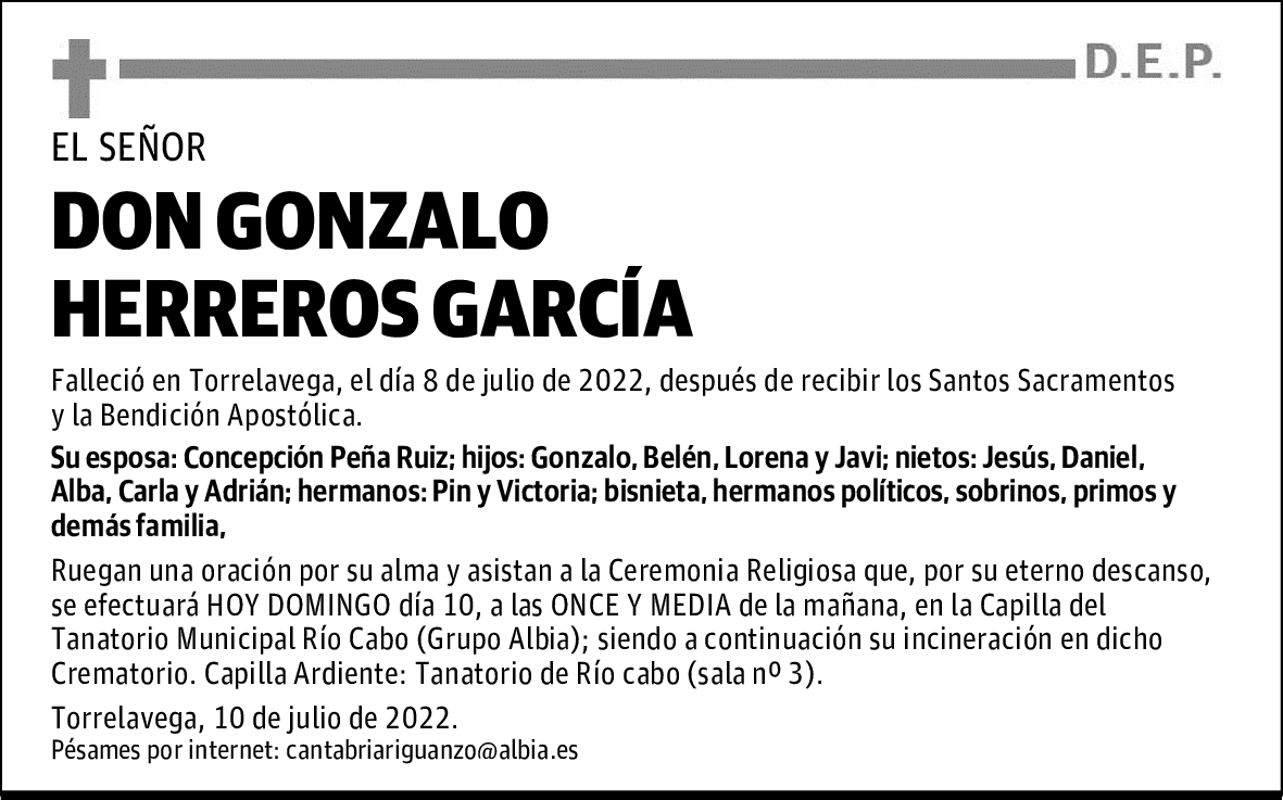 DON GONZALO HERREROS GARCÍA