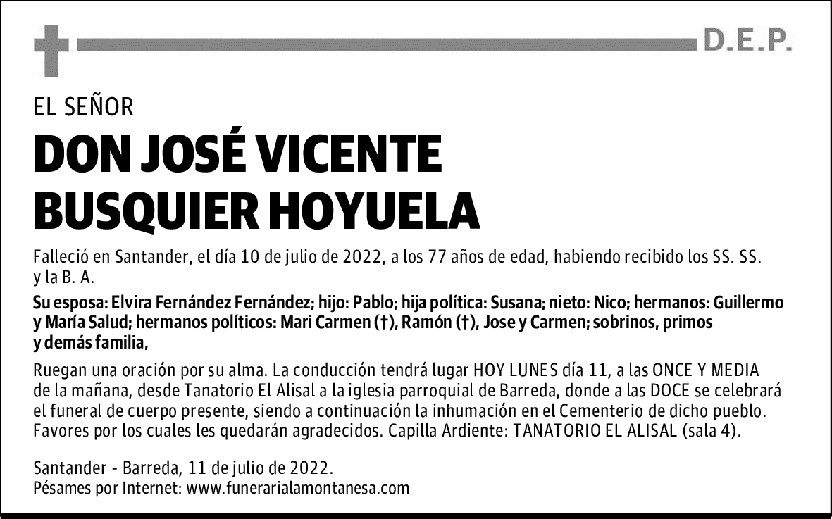 DON JOSÉ VICENTE BUSQUIER HOYUELA