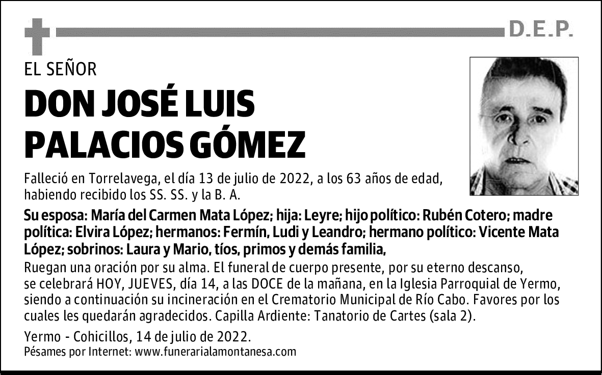 DON JOSÉ LUIS PALACIOS GÓMEZ