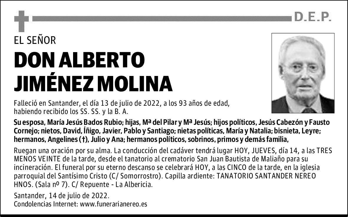 DON ALBERTO JIMÉNEZ MOLINA