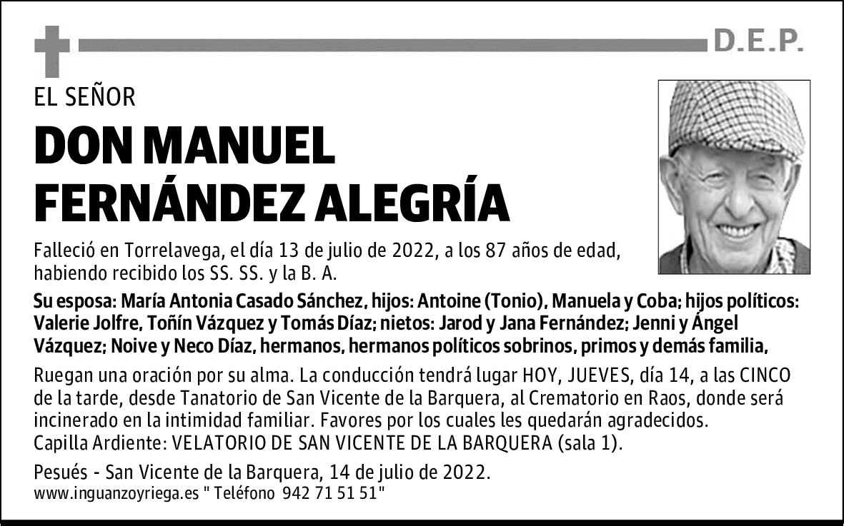 DON MANUEL FERNÁNDEZ ALEGRÍA