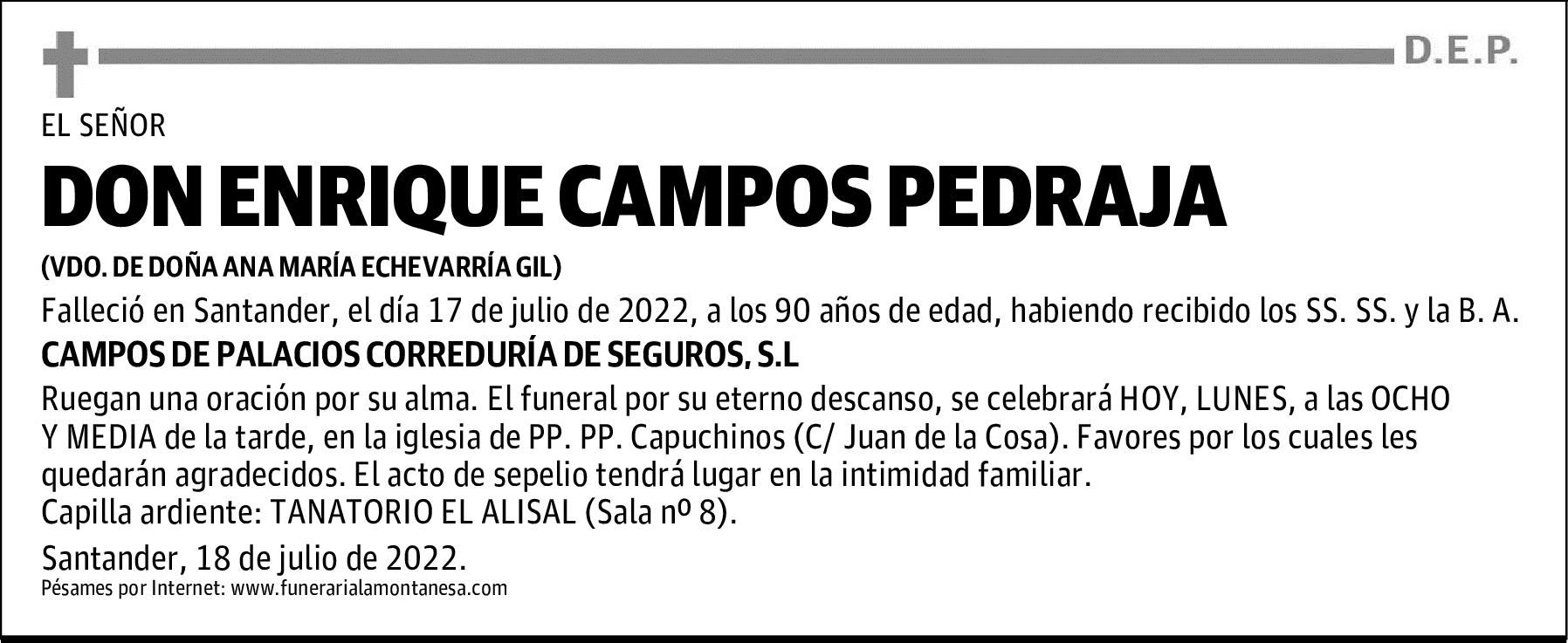 DON ENRIQUE CAMPOS PEDRAJA