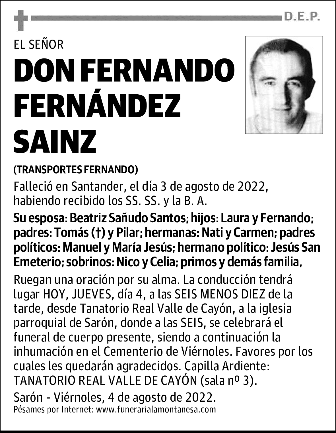 DON FERNANDO FERNÁNDEZ SAINZ