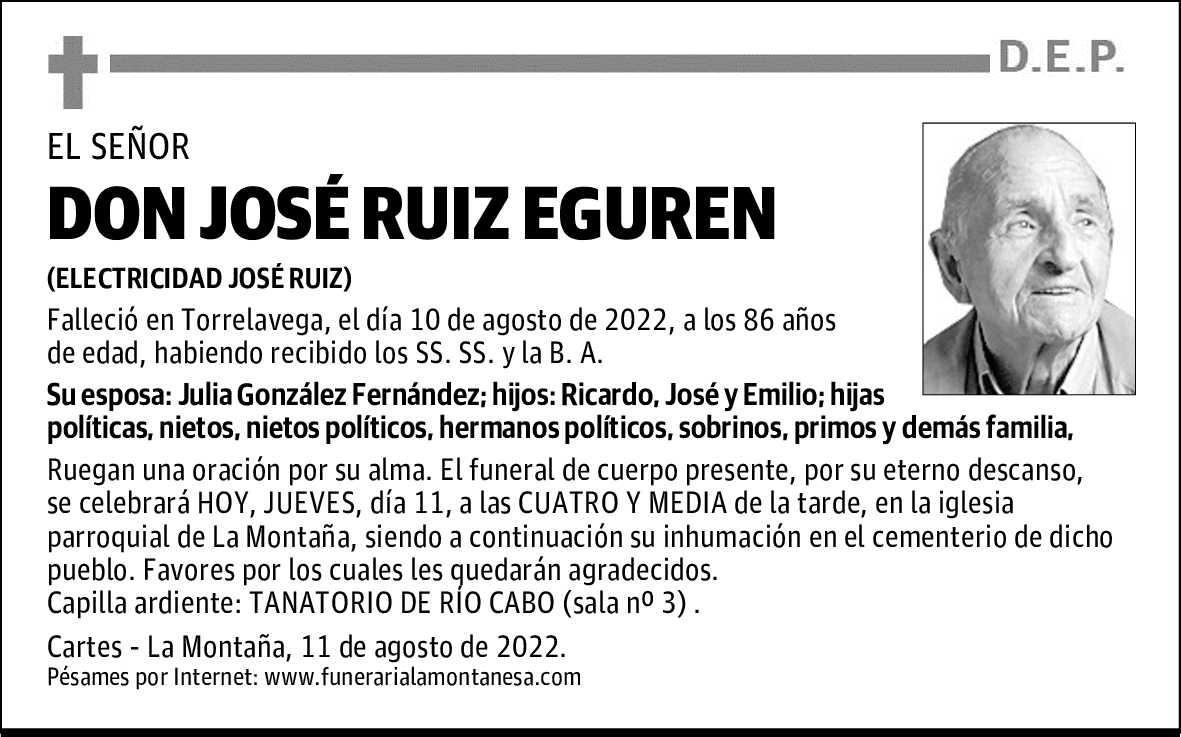 DON JOSÉ RUIZ EGUREN