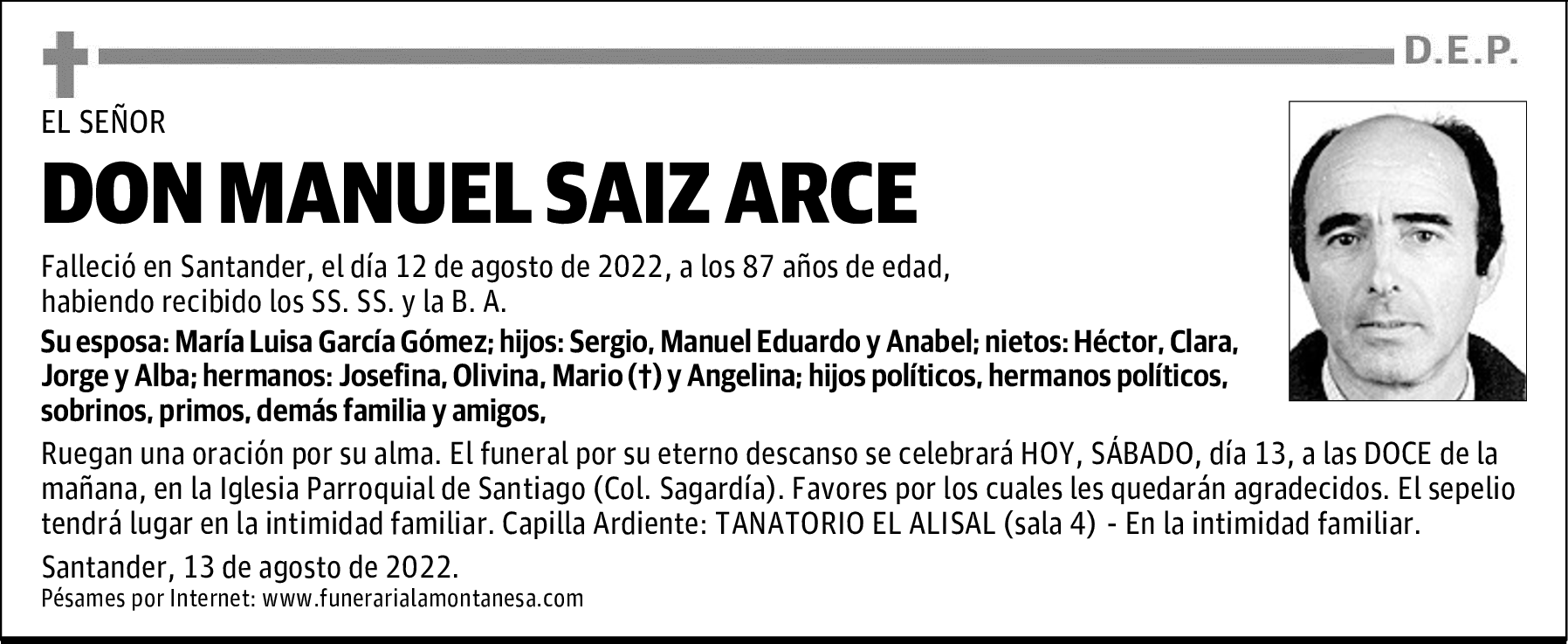 DON MANUEL SAIZ ARCE
