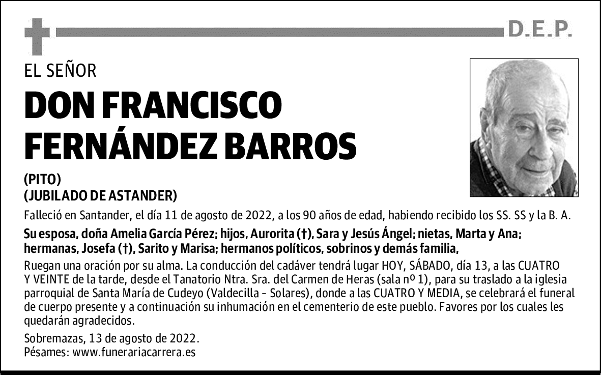 DON FRANCISCO FERNÁNDEZ BARROS