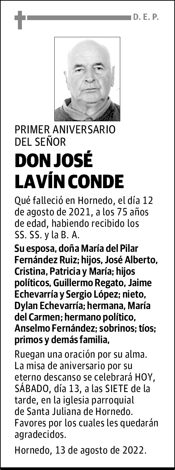 DON JOSÉ LAVÍN CONDE