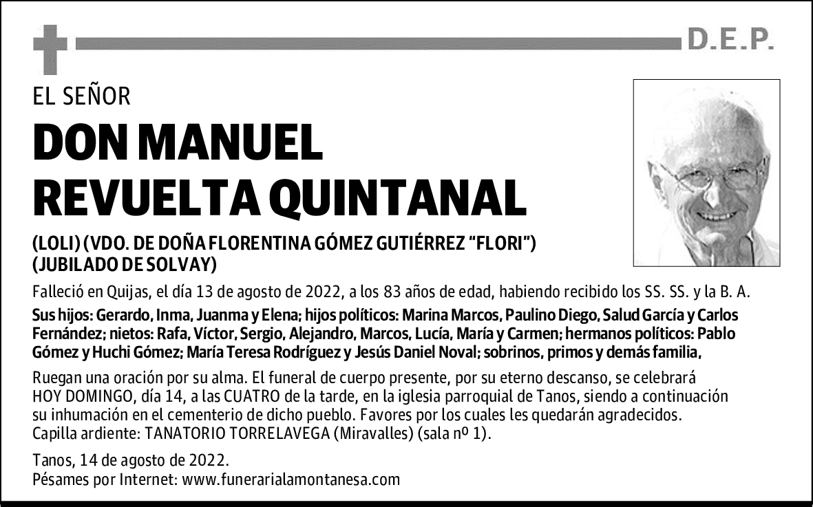 DON MANUEL REVUELTA QUINTANAL