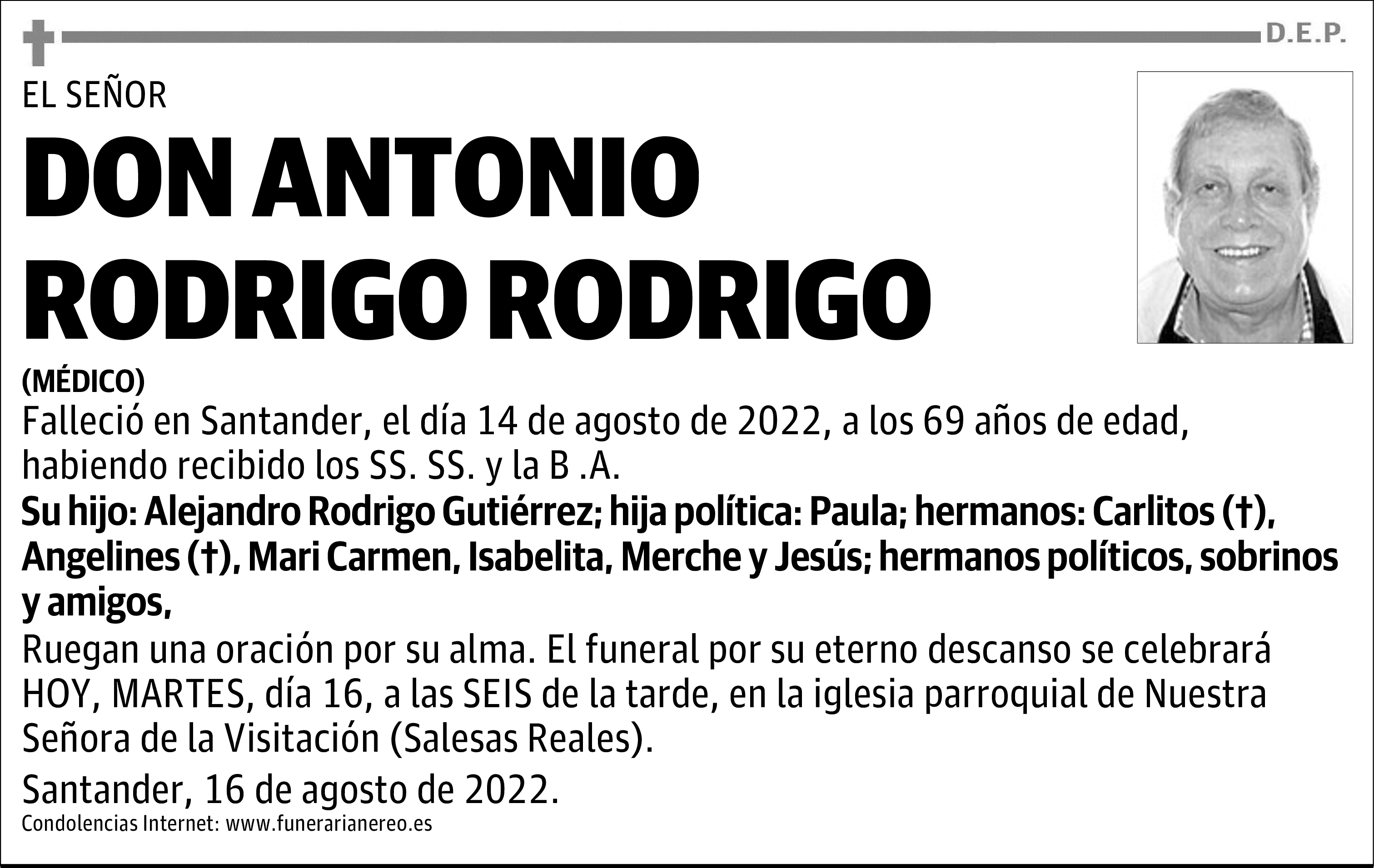 DON ANTONIO RODRIGO RODRIGO