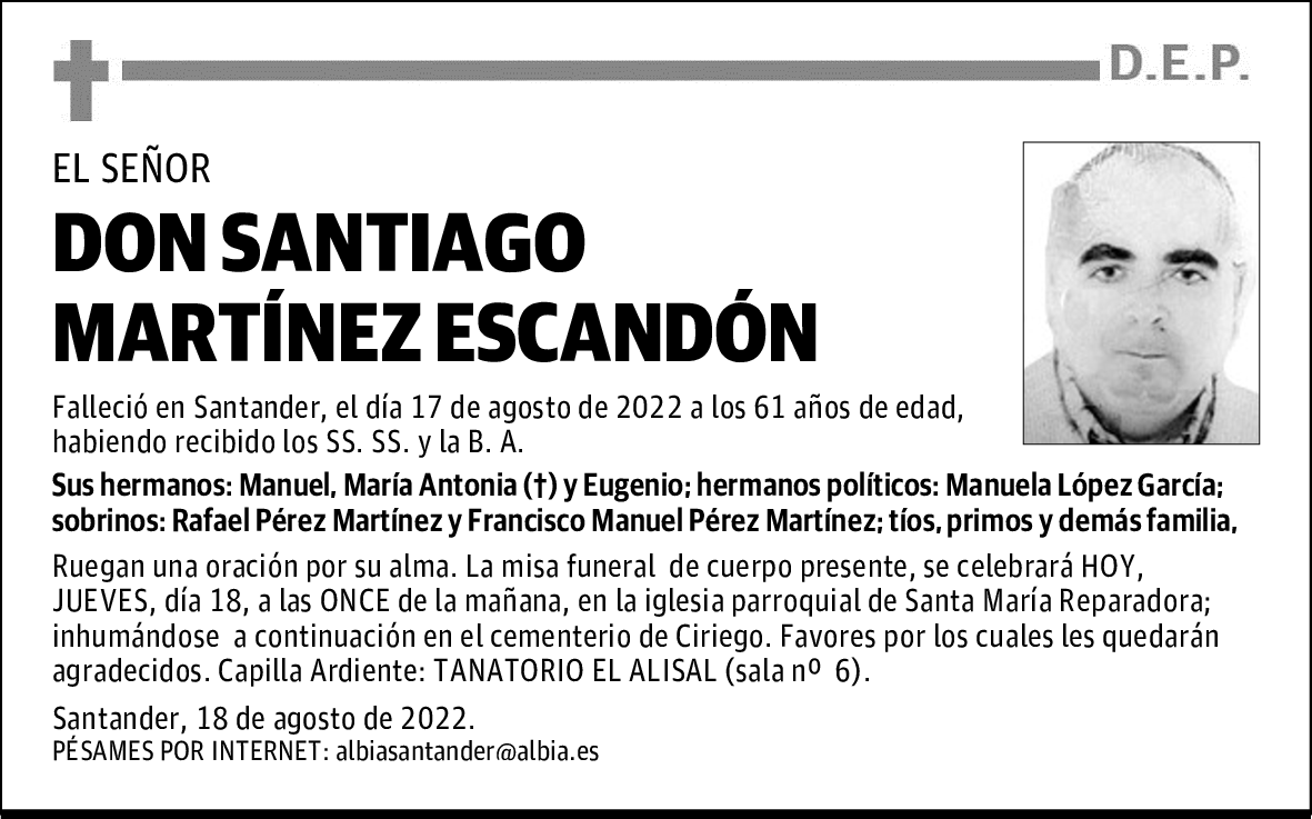 DON SANTIAGO MARTÍNEZ ESCANDÓN