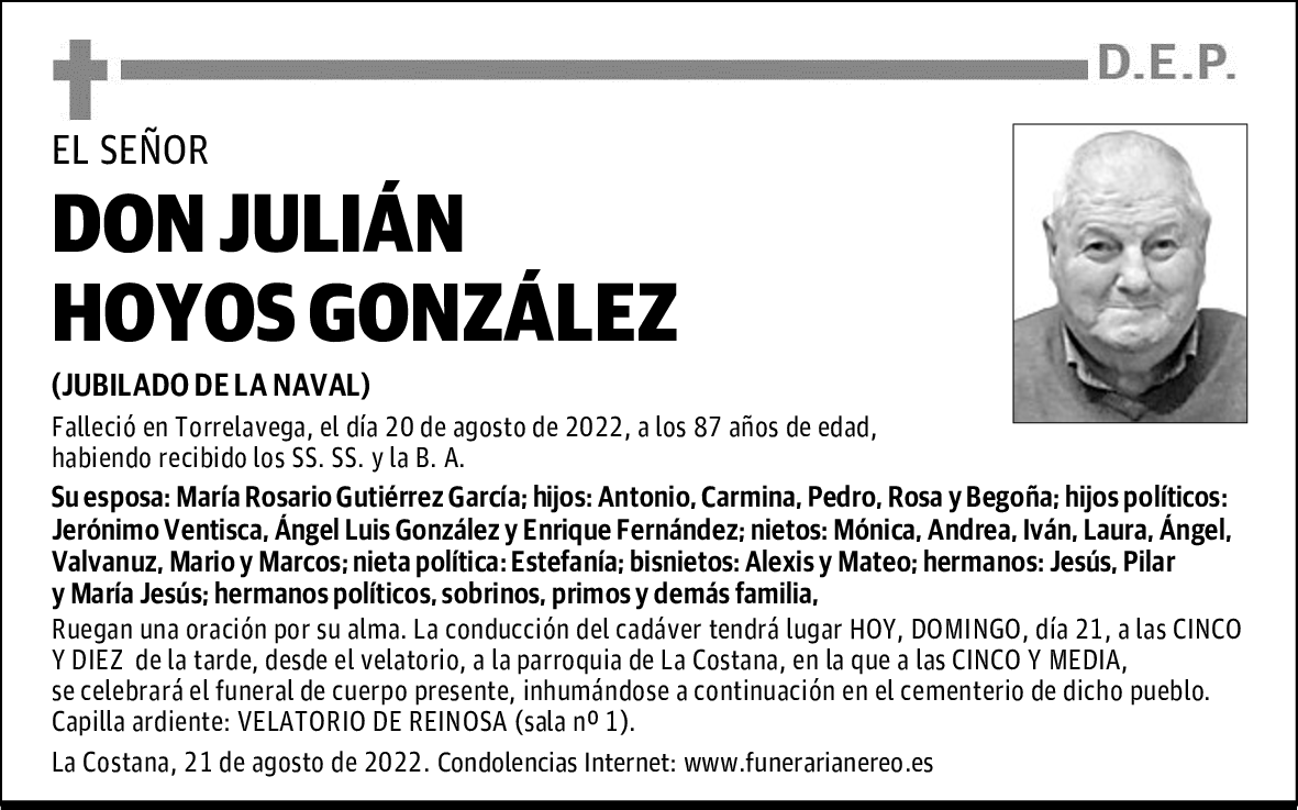 DON JULIÁN HOYOS GONZÁLEZ
