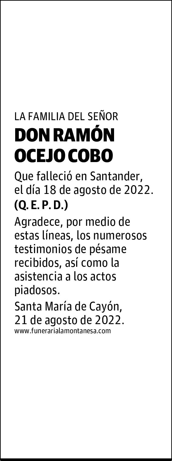 DON RAMÓN OCEJO COBO