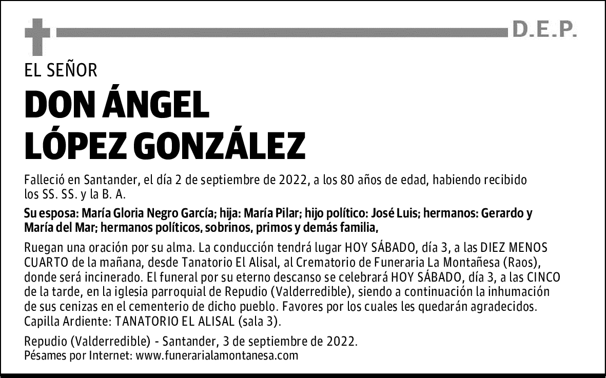 DON ÁNGEL LÓPEZ GONZÁLEZ