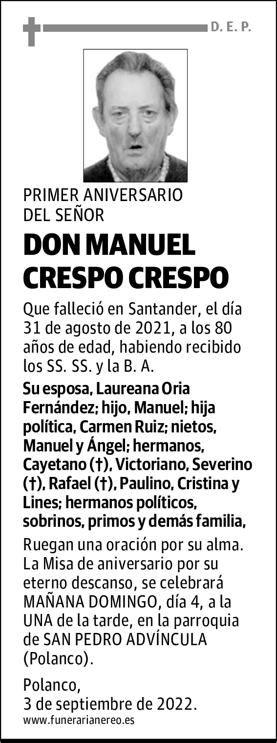 DON MANUEL CRESPO CRESPO