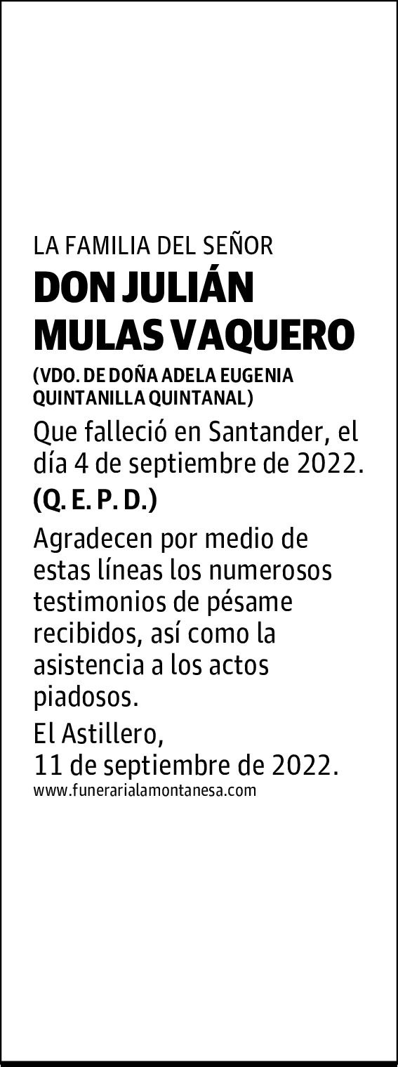 DON JULIÁN MULAS VAQUERO