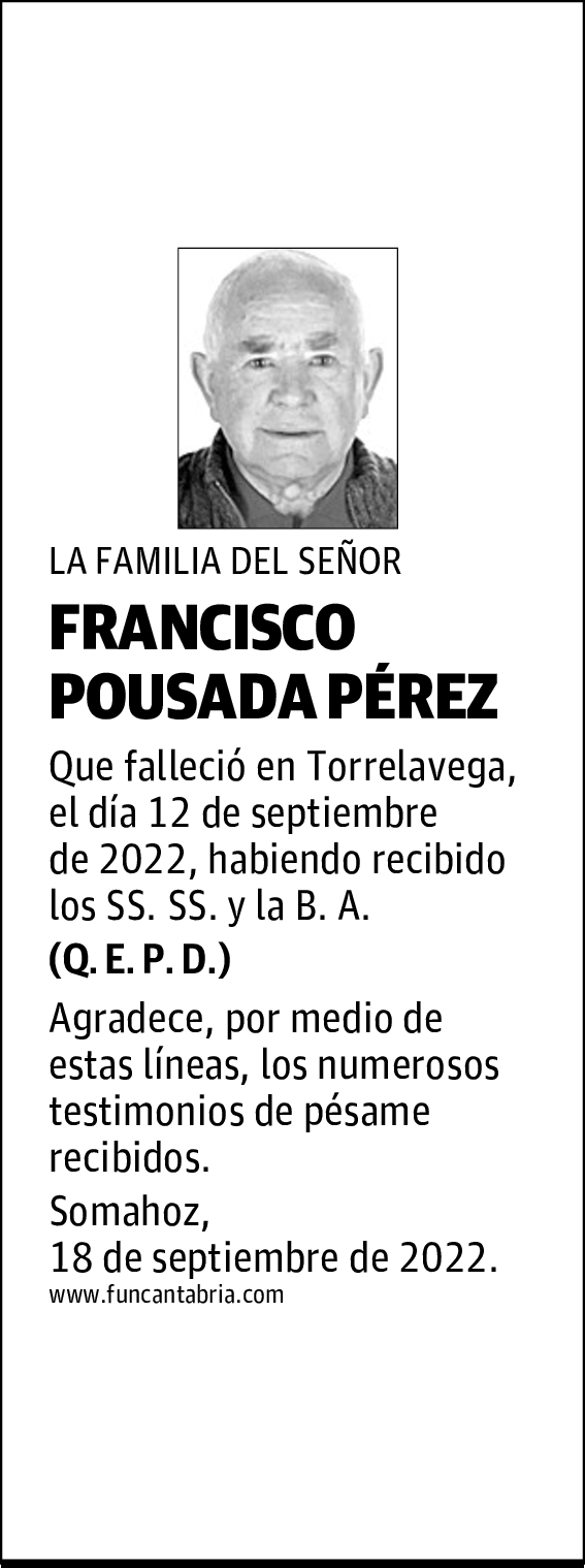 FRANCISCO POUSADA PÉREZ