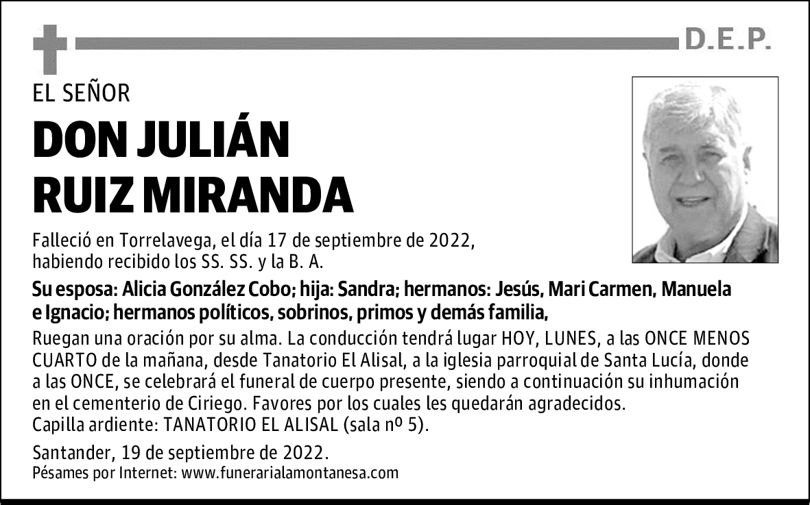DON JULIÁN RUIZ MIRANDA
