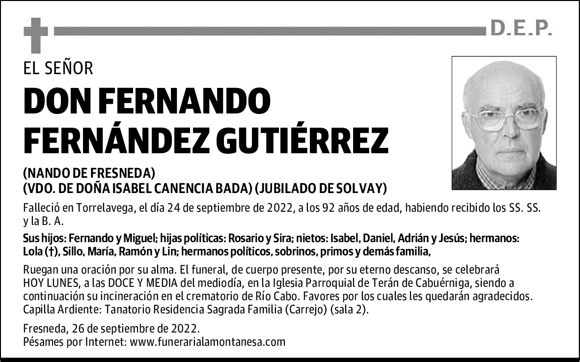 DON FERNANDO FERNÁNDEZ GUTIÉRREZ