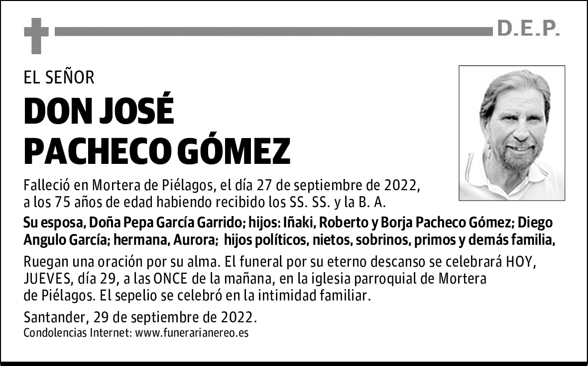 DON JOSÉ PACHECO GÓMEZ