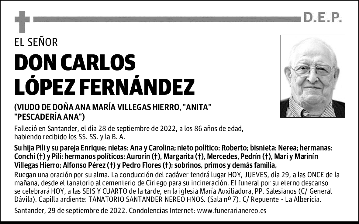 DON CARLOS LÓPEZ FERNÁNDEZ